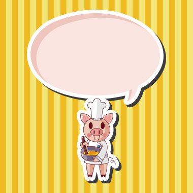 hayvan Şef çizgi film Tema öğeleri