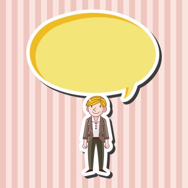 Erkek adam çizgi film Tema öğeleri