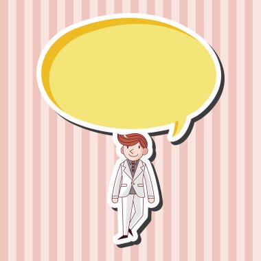 Erkek adam çizgi film Tema öğeleri