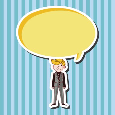 Erkek adam çizgi film Tema öğeleri