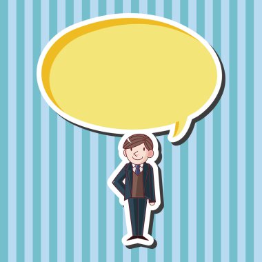 Erkek adam çizgi film Tema öğeleri