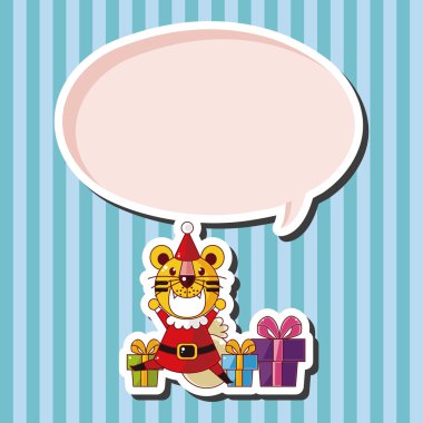 hayvan karikatür Noel stil tema öğeleri