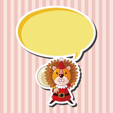 hayvan karikatür Noel stil tema öğeleri