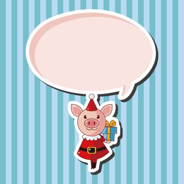 hayvan karikatür Noel stil tema öğeleri