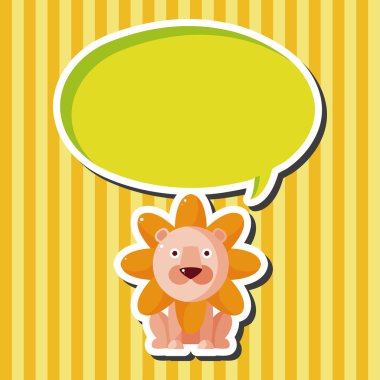 hayvan aslan Tema öğeleri karikatür