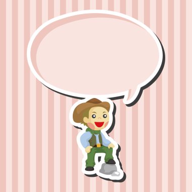 kovboy Tema öğeleri