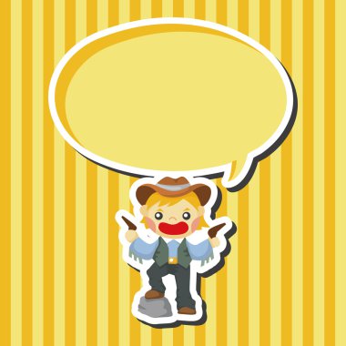 kovboy Tema öğeleri