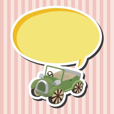 ulaşım araba tema öğeleri