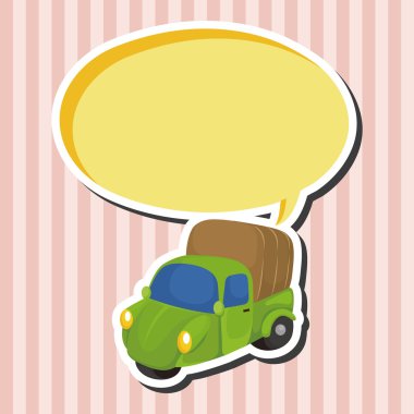 ulaşım araba tema öğeleri