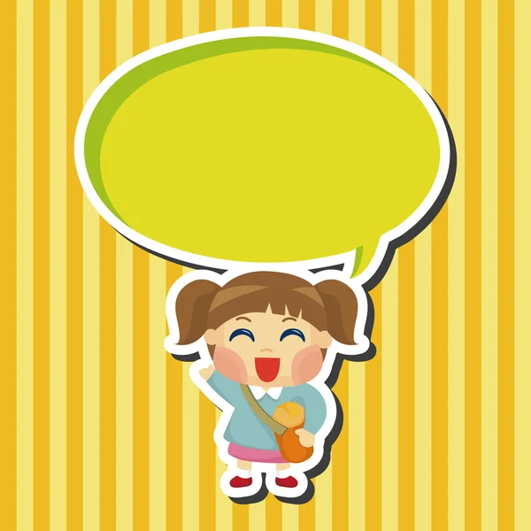 Kid theme elements — Stock Vector