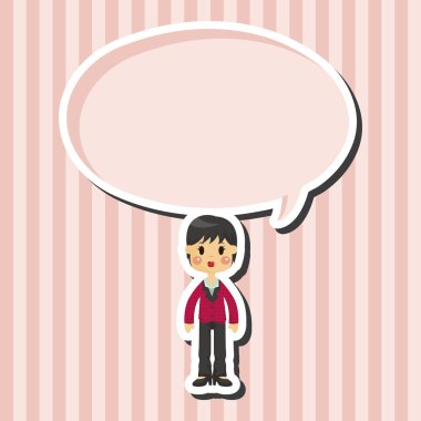 Bayan kadın karikatür Tema öğeleri