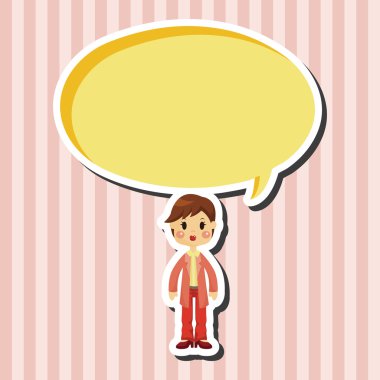 Bayan kadın karikatür Tema öğeleri