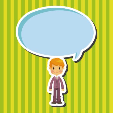 Erkek adam çizgi film Tema öğeleri