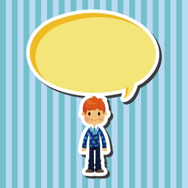 Erkek adam çizgi film Tema öğeleri