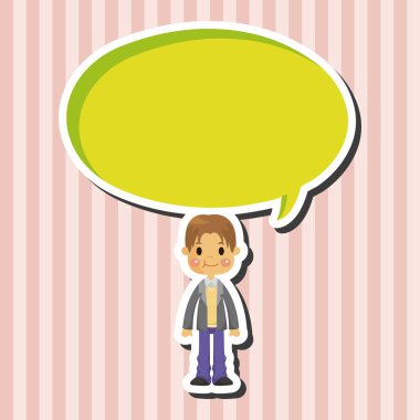 Erkek adam çizgi film Tema öğeleri