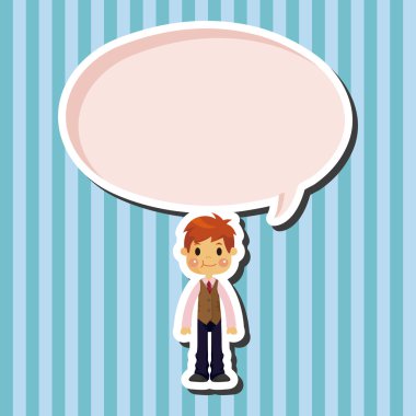 Erkek adam çizgi film Tema öğeleri