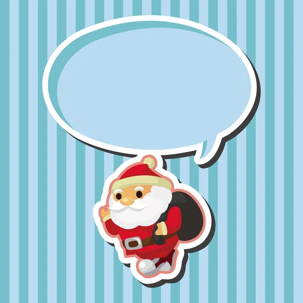 Santa claus éléments de thème — Image vectorielle