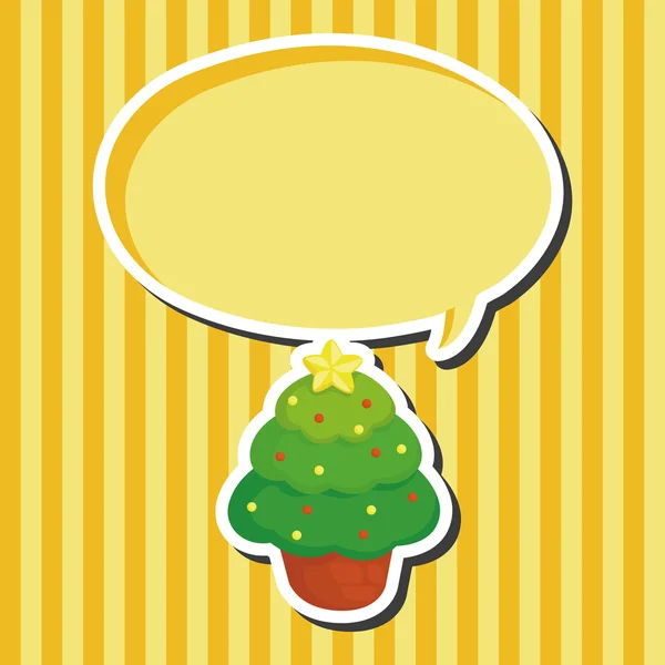 Christmas tree theme elements — Stock Vector