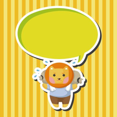 hayvan aslan alt çizgi film Tema öğeleri