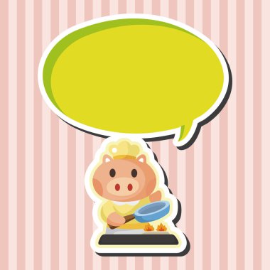 hayvan domuz Şef çizgi film Tema öğeleri