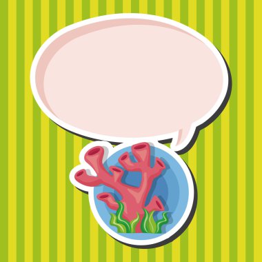 Deniz hayvan mercan karikatür Tema öğeleri