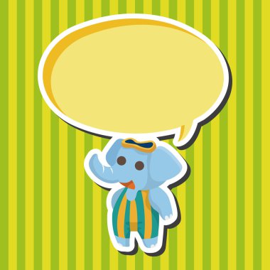 Hayvan fil spor çizgi film Tema öğeleri yapıyor