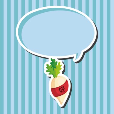 Çin yeni yılı Tema öğeleri, Çin ile şanslı beyaz turp