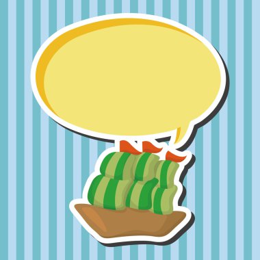 Ulaşım tekne Tema öğeleri