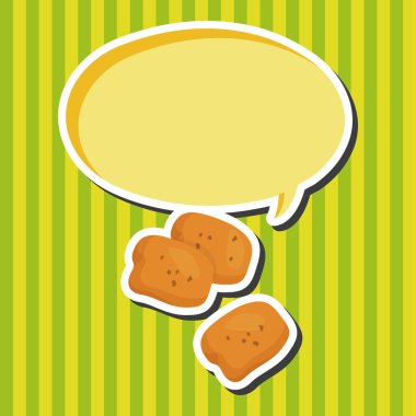 Kızarmış gıdalar Tema tavuk öğeleri