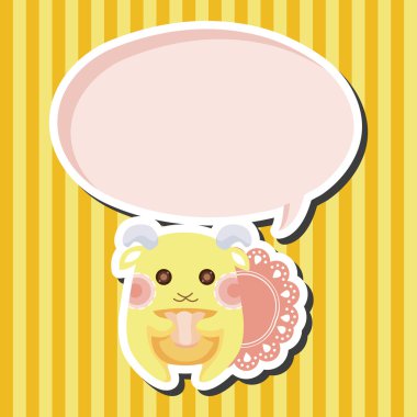 öğleden sonra çay Tema öğeleri olan hayvan keçi