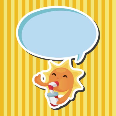 Hava güneşli gün Tema öğeleri