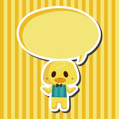 hayvan ördek garson çizgi film Tema öğeleri