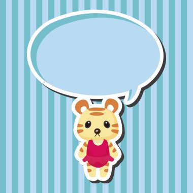 hayvan kaplan yaz çizgi film Tema öğeleri