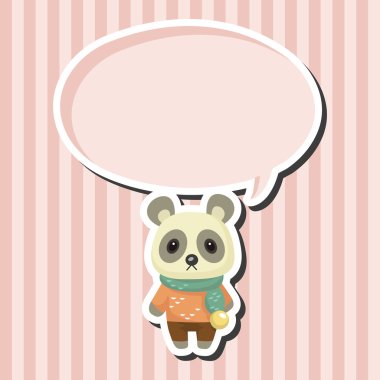 hayvan panda kış çizgi film Tema öğeleri