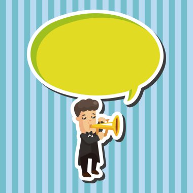 karakter müzisyen trompetçi Tema öğeleri