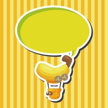 Stil sıcak hava balon Tema öğeleri