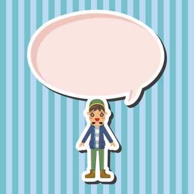 Erkek adam çizgi film Tema öğeleri