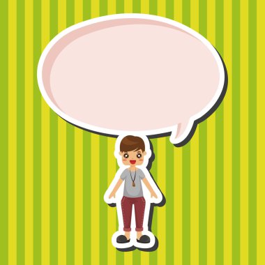 Erkek adam çizgi film Tema öğeleri