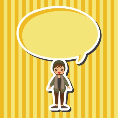 Erkek adam çizgi film Tema öğeleri