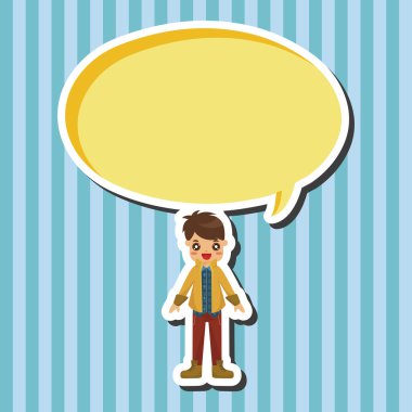 Erkek adam çizgi film Tema öğeleri