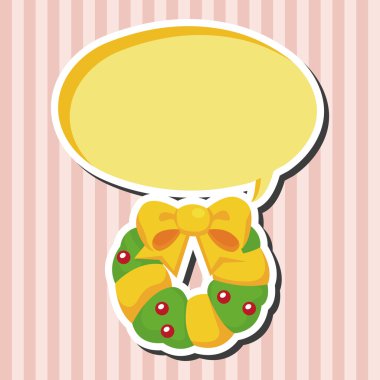 Noel holly çelenk Tema öğeleri