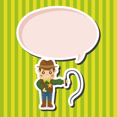 kovboy Tema öğeleri