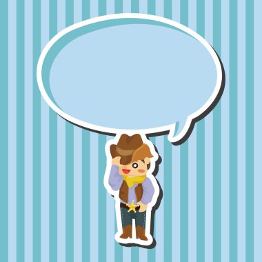 kovboy Tema öğeleri