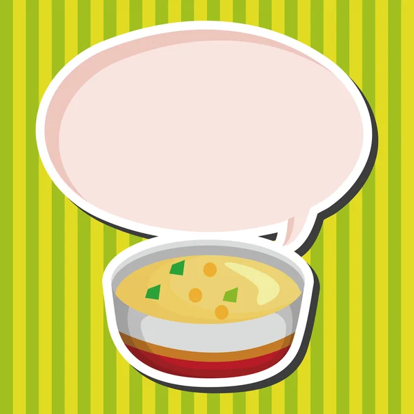 Καλαμπόκι σούπα ψαρόσουπα θέμα στοιχεία — Διανυσματικό Αρχείο