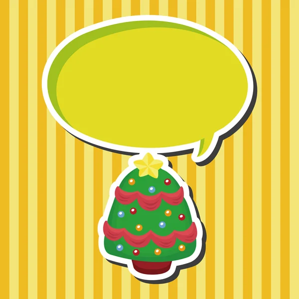 Christmas tree thema-elementen — Stockvector