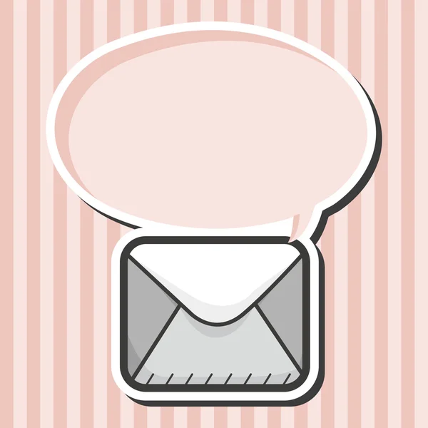 Icono del ordenador elementos de tema de correo — Archivo Imágenes Vectoriales
