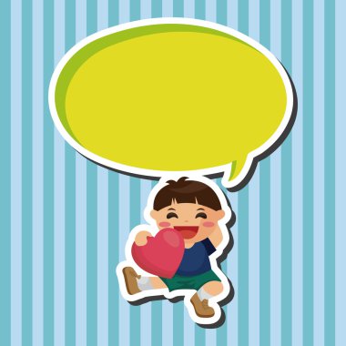 kalp karakter Tema öğeleri grubu