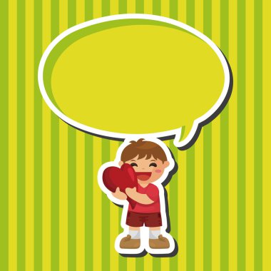 kalp karakter Tema öğeleri grubu