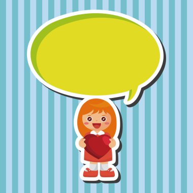 kalp karakter Tema öğeleri grubu