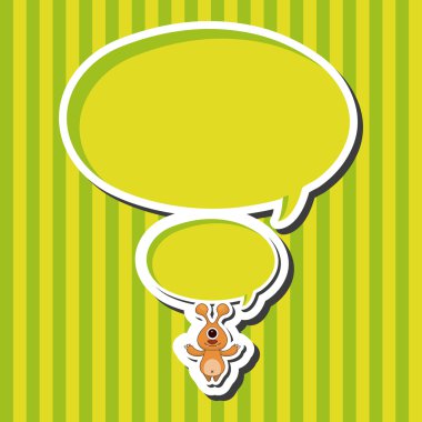 canavar karikatür Tema öğeleri vektör, eps